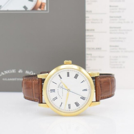 A. LANGE & SÖHNE fine, 18k yellow gold gents wristwatch