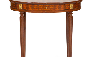 A Louis XVI Style Parquetry Side Table