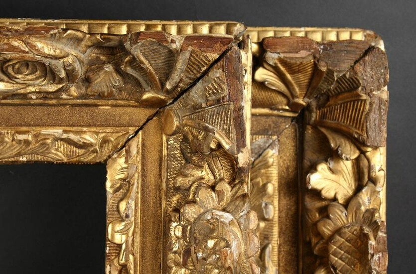 A Pair of 19th Century Carved Frames. One 23.5" x 40"