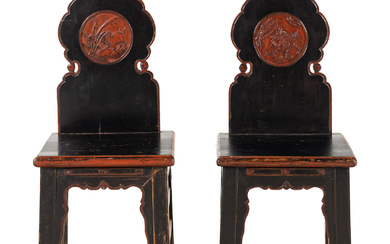 A Pair of Chinese Side Chairs