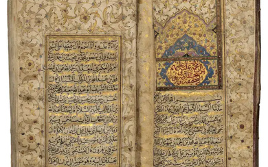 A Qur'an, Qajar Iran, 19th century, Arabic manuscript on paper, 159ff., 3fl.,12ll...