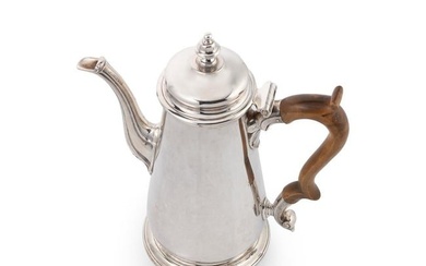 A Victorian silver coffee pot, mark of R. & S. Garrard & Company