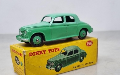 A boxed Dinky Toys No.156 two-tone green Rover 75 Saloon, Nr...