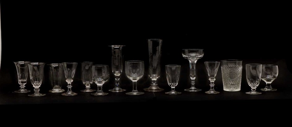 A collection of Georgian and later table glass