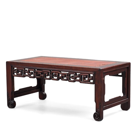 A hardwood kang table, China, early 20th Century.