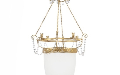 SOLD. A large Russian lantern after model at the Pavlovsk Palace. St. Petersburg, 20th century. H. 118 cm. Diam. 57 cm. – Bruun Rasmussen Auctioneers of Fine Art