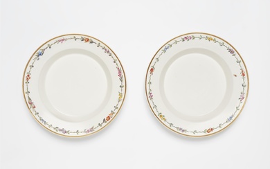 A pair of Berlin KPM porcelain dishes from a royal dinner service