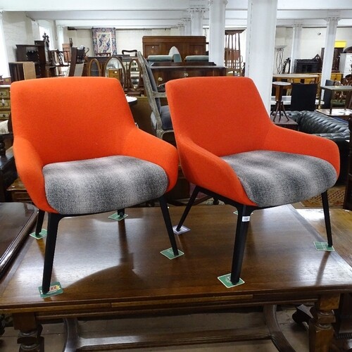A pair of Boss design Marnie low-back lounge chairs, 2017, l...