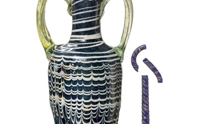 A polychrome Hellenistic core-formed amphoriskos from the Eastern Mediterranean, 2nd - mid-1st