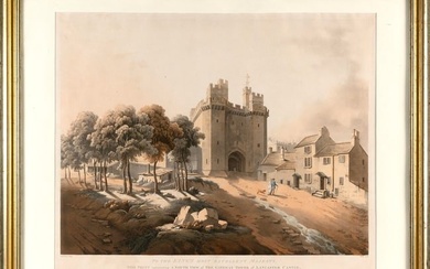 AFTER ROBERT FREER (England, 19th Century), "A South View of the gateway Tower of Lancaster