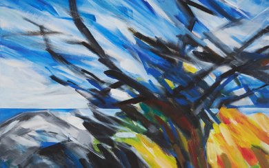 ANITA FRÖDING (FÖDD 1942). “Poem about desolate tree”, oil on canvas.
