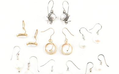 ASSORTED COLLECTION OF PEARL SET EARRINGS