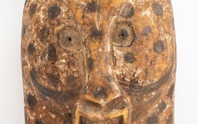 African Songye Large Leopard Wood Mask