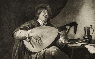 After STEEN (*1626), Self-portrait as a lute player, 1905, Photogravure