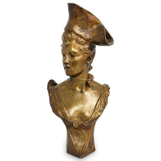After Van Der Straeten (Belgium, 1856) "Therese" Bronze