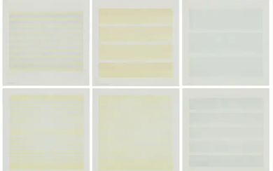 Agnes Martin,American/Canadian 1912-2004,Children Playing; Lovely Life; Everyday happiness; Love; I...