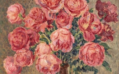 Albert Charpentier (1878-1916) "Bouquet de Roses en Afrique du Nord"