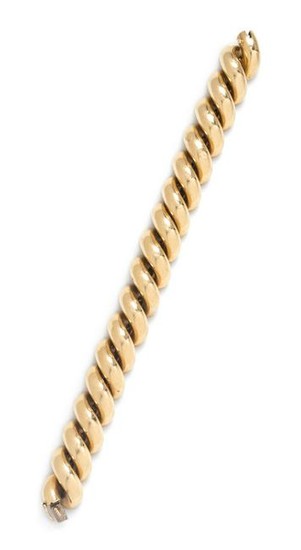 An 18 Yellow Gold Bracelet, Tiffany & Co., Italian