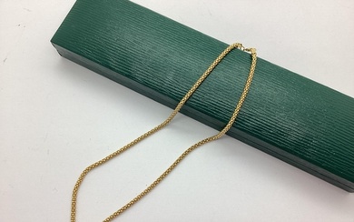 An 18ct Gold Snake Link Style Chain, (7.5grams).