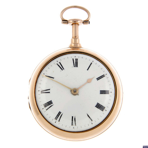 An 18ct yellow gold pair case repeater pocket watch by Haley & Milner.