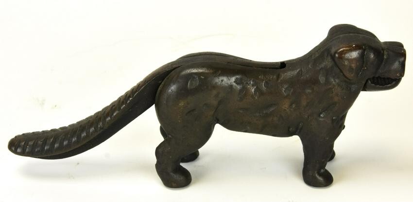 Antique Cast Iron Dog Form Nutcracker