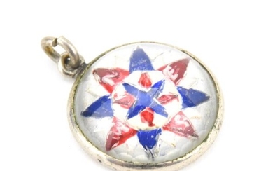 Antique English Essex Crystal Compass Pendant