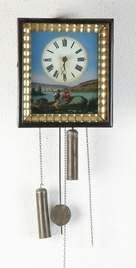 Antique German Schwarzwalder wall clock with