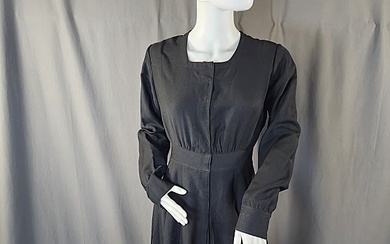 Antique c1900s Black Wool Ladies Gym Suit