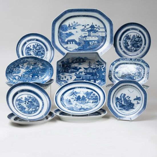 Assembled Chinese Export Porcelain Part Service and a