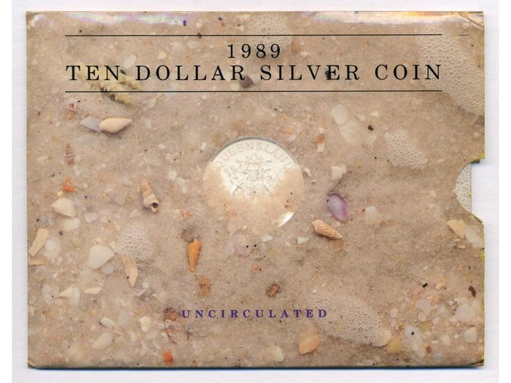 Australian 1989 Ten Dollar Silver Coin