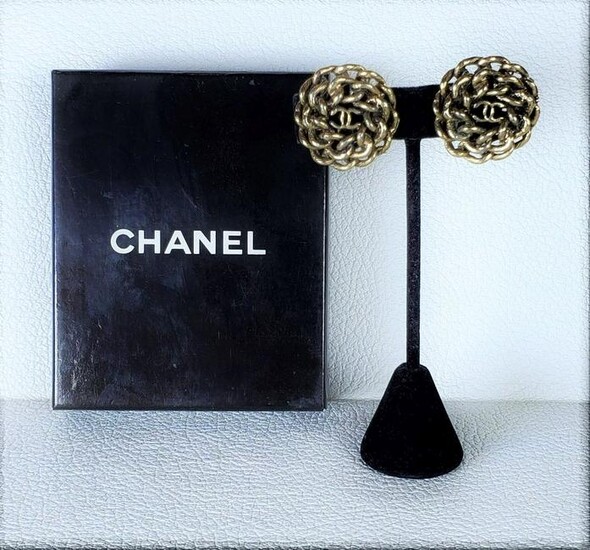 Authentic Chanel 60's Ear Ring Clips