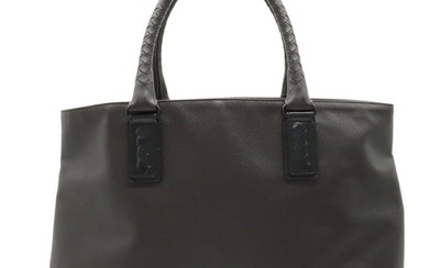 BOTTEGA VENETA Bottega Veneta Marco Polo Tote Bag Shoulder PVC Dark Brown Black 222498