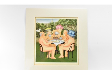 Beryl Cook (1926-2008) 'Tea In The Garden' signed limited ed...