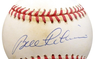 Bill Robinson Autographed Signed AL Baseball Yankees, Phillies Beckett F29837