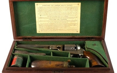 Cased Colt Model 1851 Navy Revolver, Matching Serial numbers 203247...