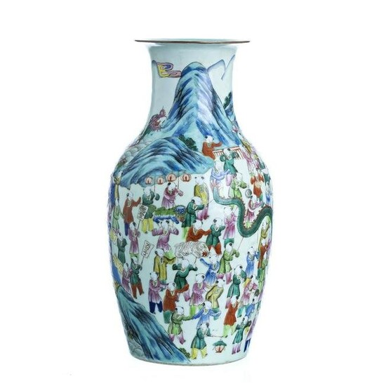 Chinese porcelain '1000 boy' vase, Tongzhi