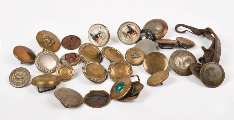 Collection of Bridle Buttons.