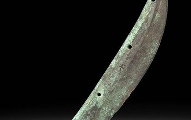 Curved Scythian Copper Knife Blade