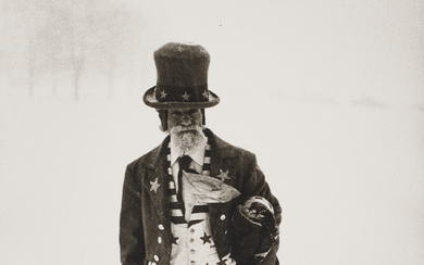 DIANE ARBUS (1923-1971) Uncle Sam in the snow, Washington, D.C.,...