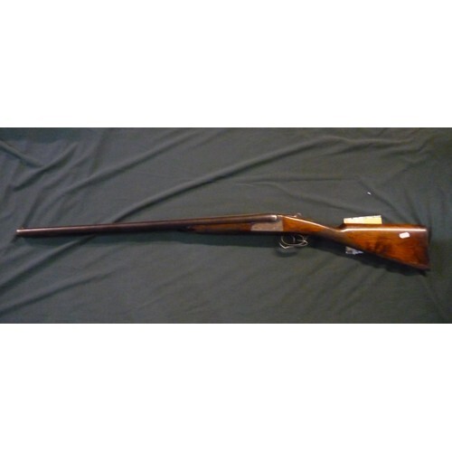 Deactivated AYA 12 bore side by side shotgun with new spec C...