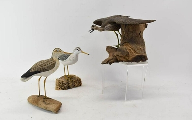 Decoy Group of Three Decorative Shore Birds