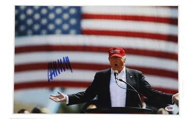 Donald Trump Signed 12x17 Photo (PSA)