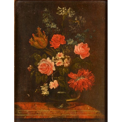 English School (18th century) Still Life, Flowers in a Vase ...