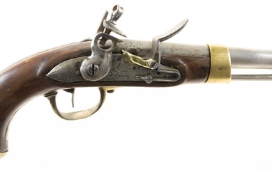 Flintlock pistol, Mle. AN. 13, lockplate faintly marked 'Manuf. Imp....
