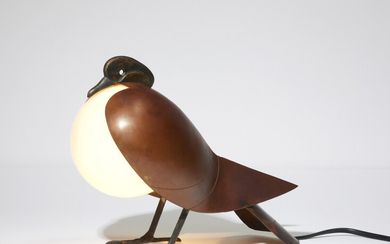 François-Xavier LALANNE 1927-2008 Lampe de table «Pigeon» - 1992
