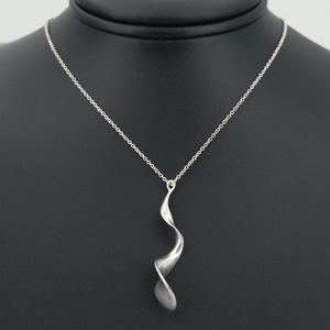 Frank Gehry For Tiffany & Co. "Orchid Drop" Sterling Pendant Necklace