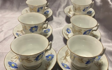French old Paris porcelains tea set