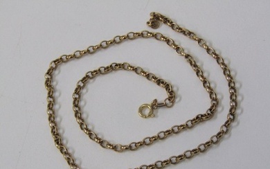 GOLD NECKLACE, 9ct yellow gold 18" necklace, 10 grams