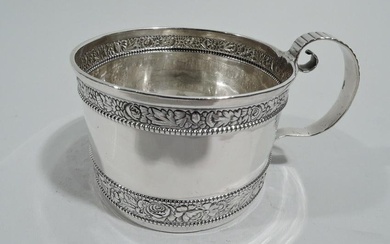 Gorham Mug 4609 Antique Victorian Christening Baby Cup American Sterling Silver