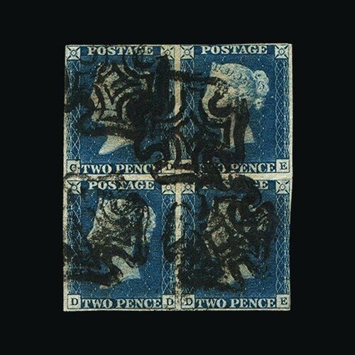 Great Britain - QV (surface printed) : (SG 5) 1840 2d blue, ...